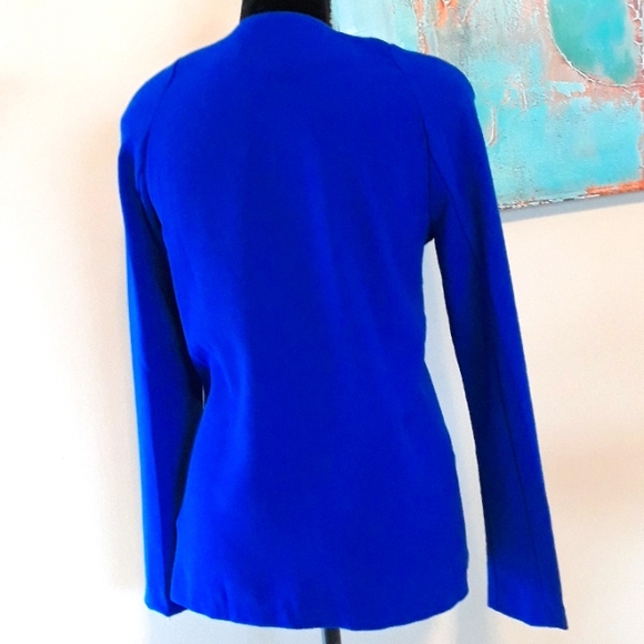 Forever21/ Blue/ Draped Front Blazer Size M - Picture 10 of 12